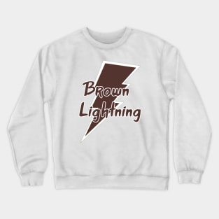 Brown Lightning Crewneck Sweatshirt